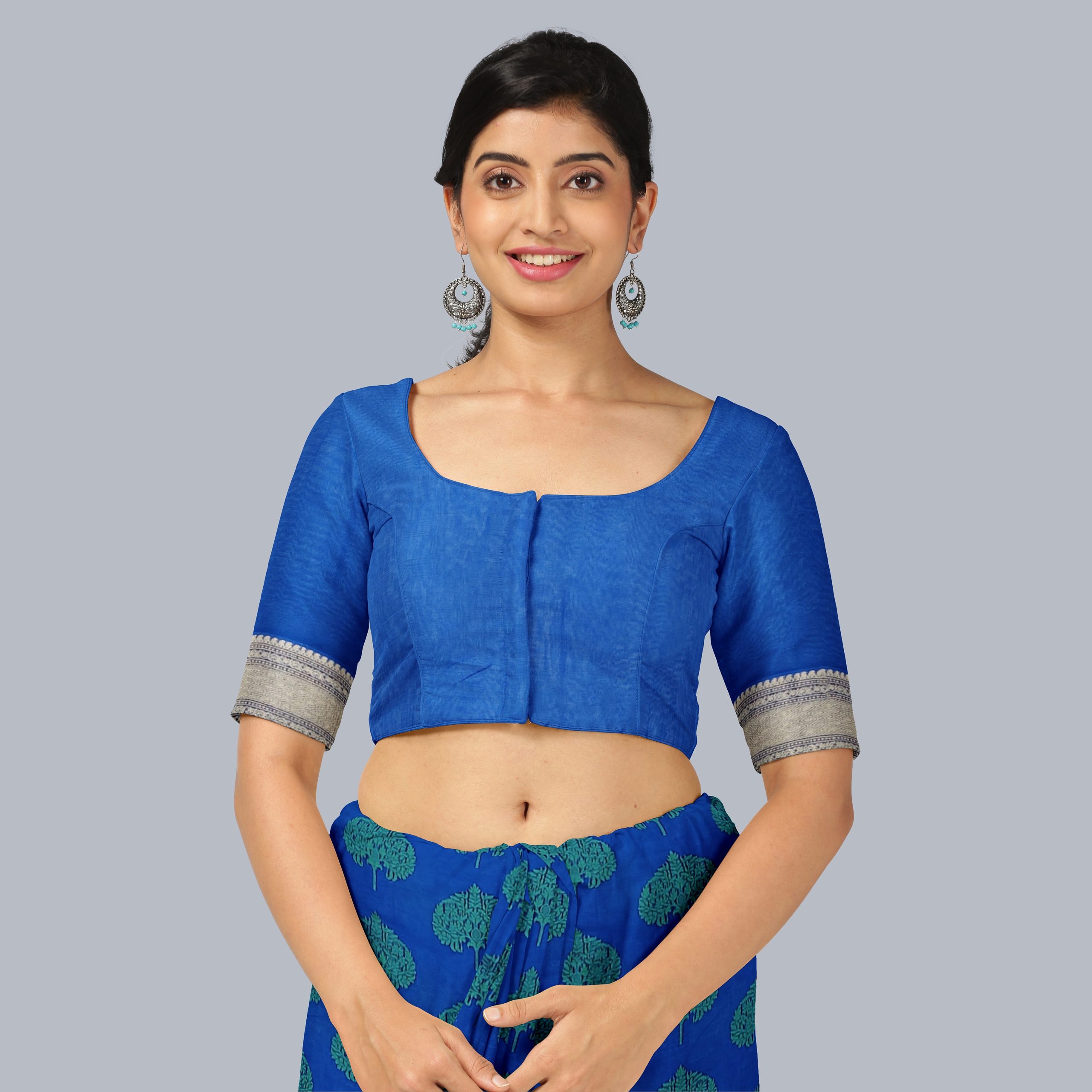 Saree Cotton Jaal Zari Border - Image 5