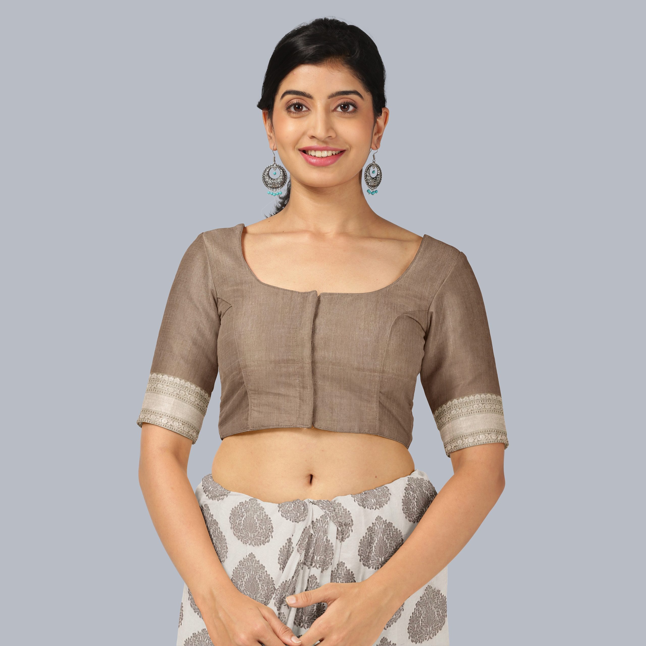 Saree Cotton Jaal Zari Border - Image 5